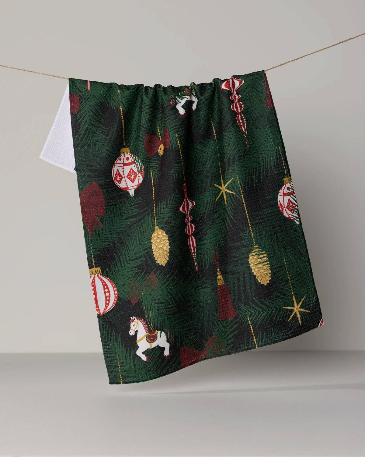 Geometry Keepsake print cotton tea towel