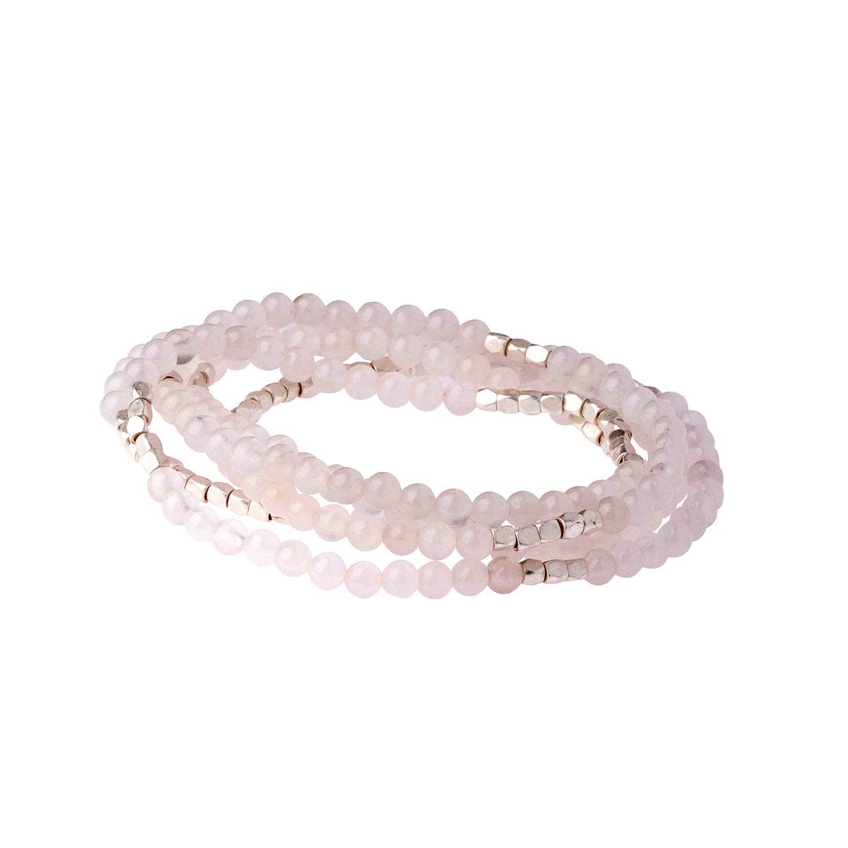 Scout Curated Wears rose quartz stone wrap bracelet, stone of the heart