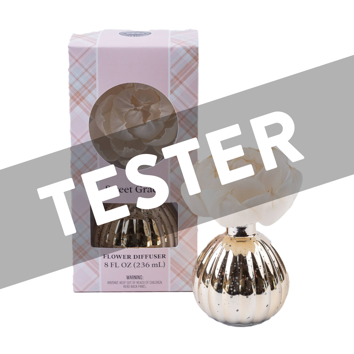 Sweet Grace Plaid Flower Diffuser - Tester