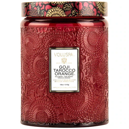 Voluspa Goji Tarocco Orange candle, 18 oz large jar