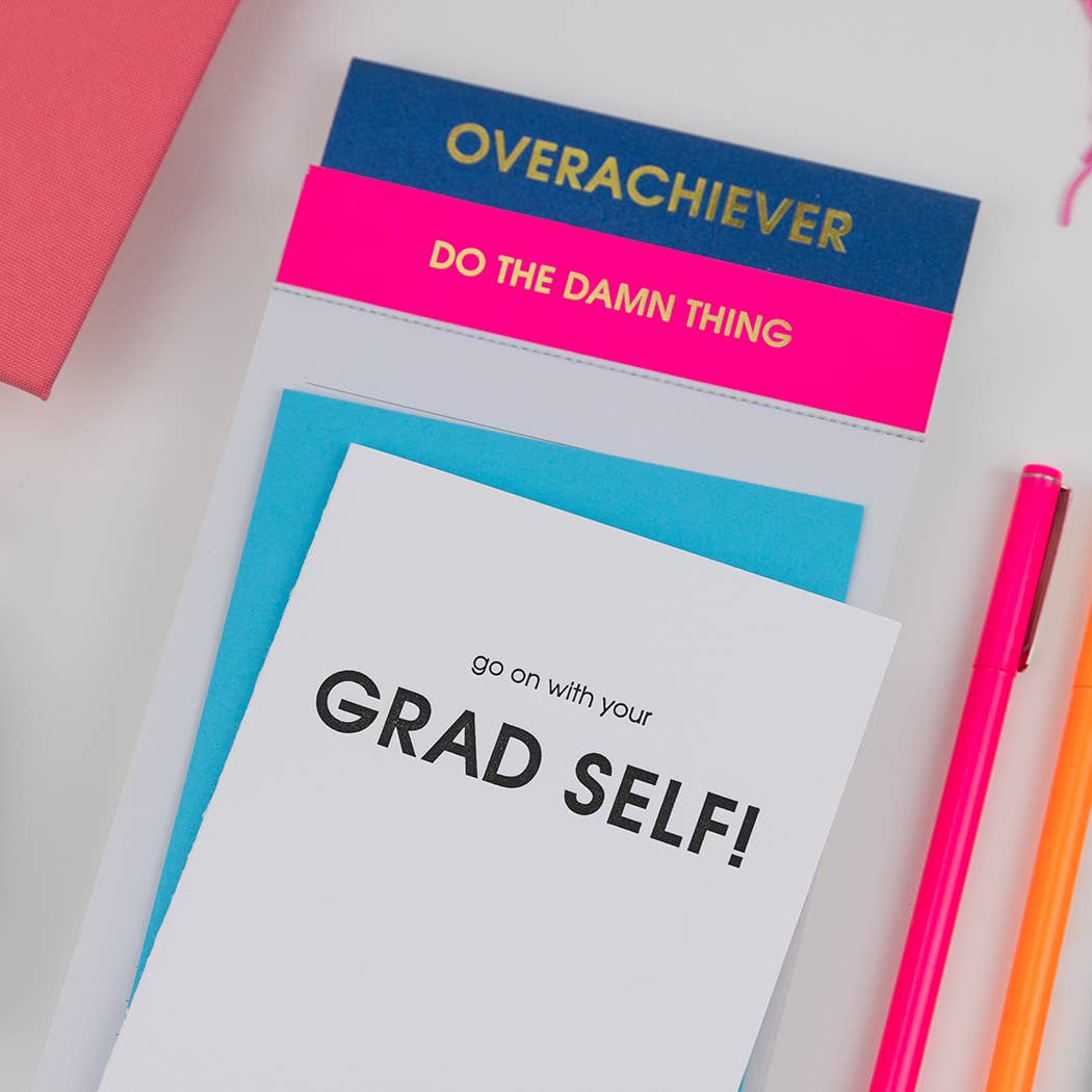 Go On With Your Grad Self! - Graduation Letterpress Card