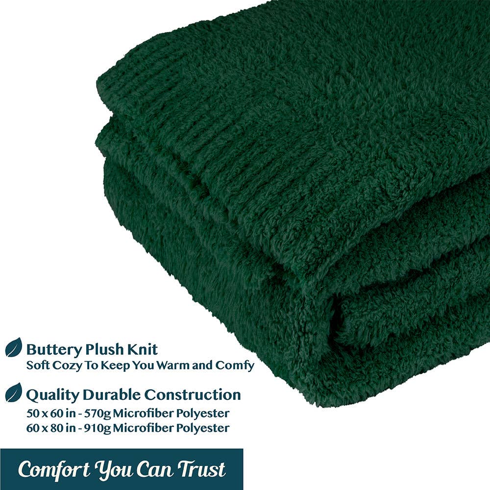 Buttery Soft Fluffy Knit Blanket