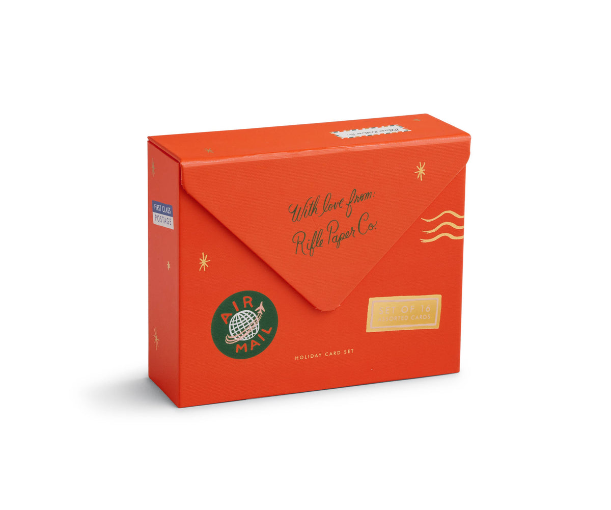 Rifle Paper Co. Holiday Wishes card box, assorted designs