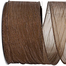 CRUSHED MESH ELEGANCE WIRED EDGE RIBBON