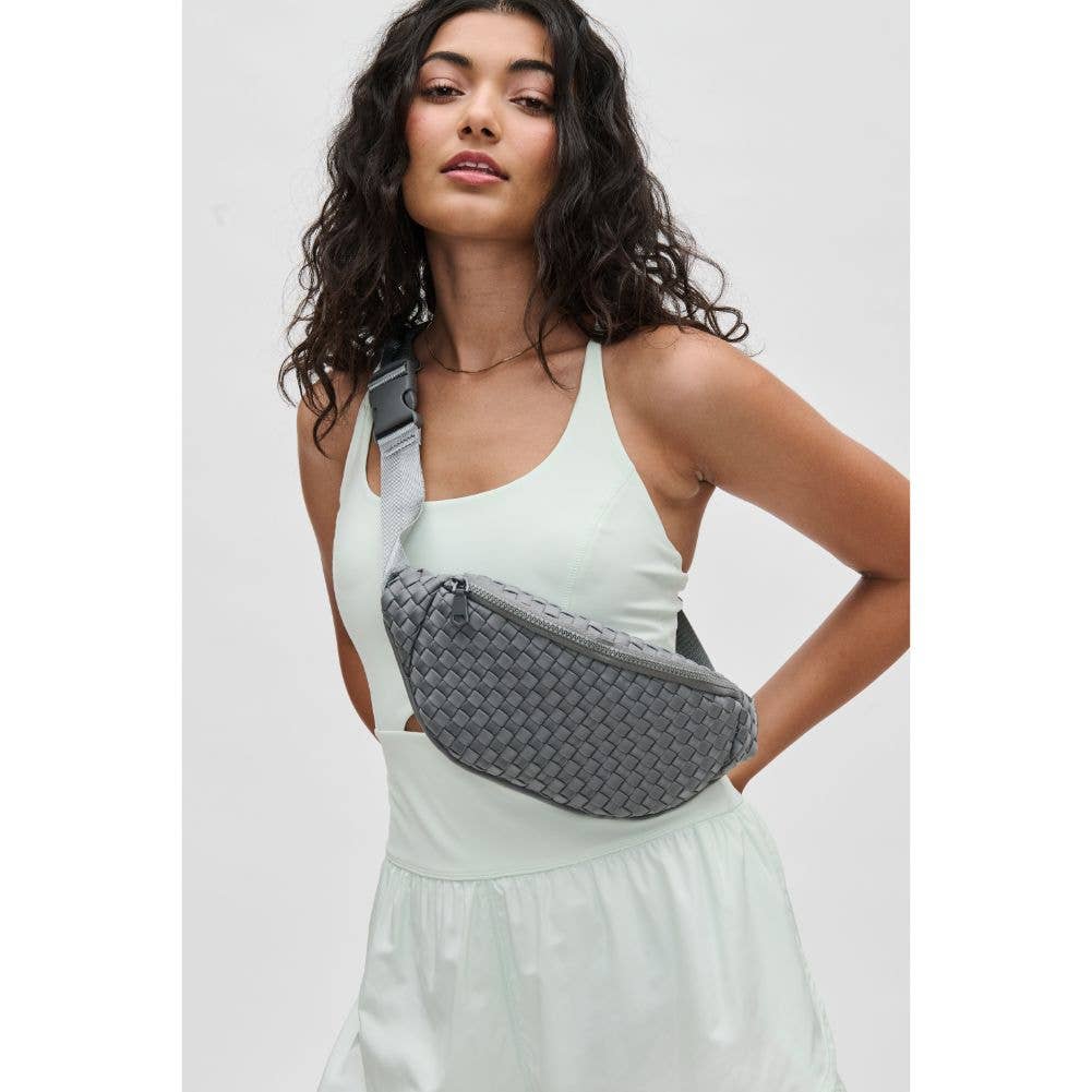Aim High Woven Neoprene Belt Bag: Black