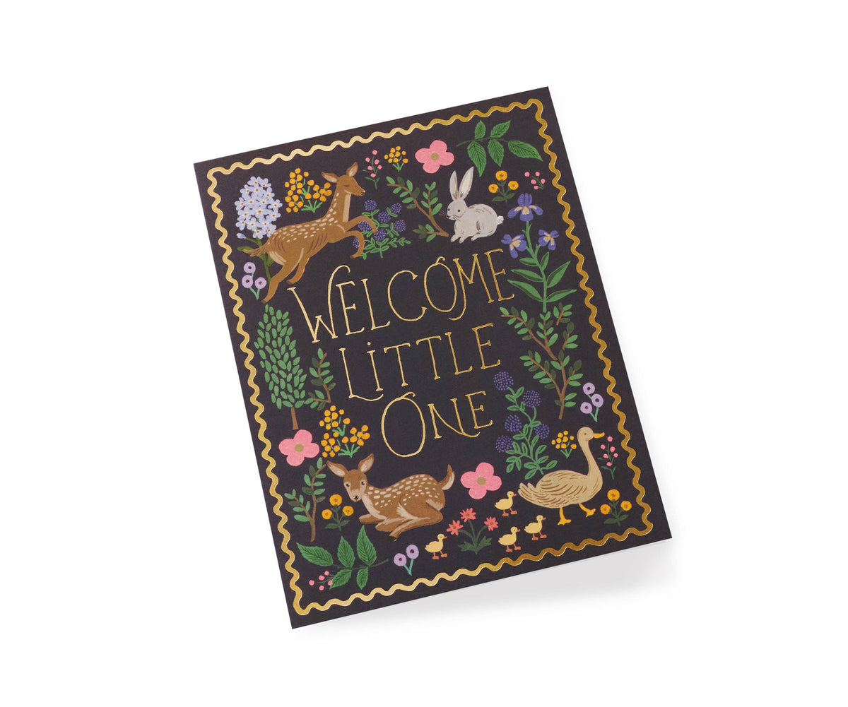 Rifle Paper Co. Woodland Welcome card, envelope detail