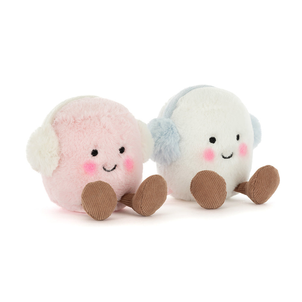 JELLYCAT: Amuseables Toastie Pink and White Marshmallows