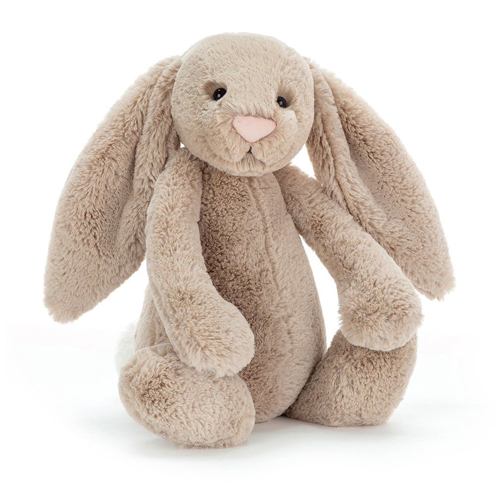 Bashful Beige Bunny plush toy by Jellycat with long floppy ears