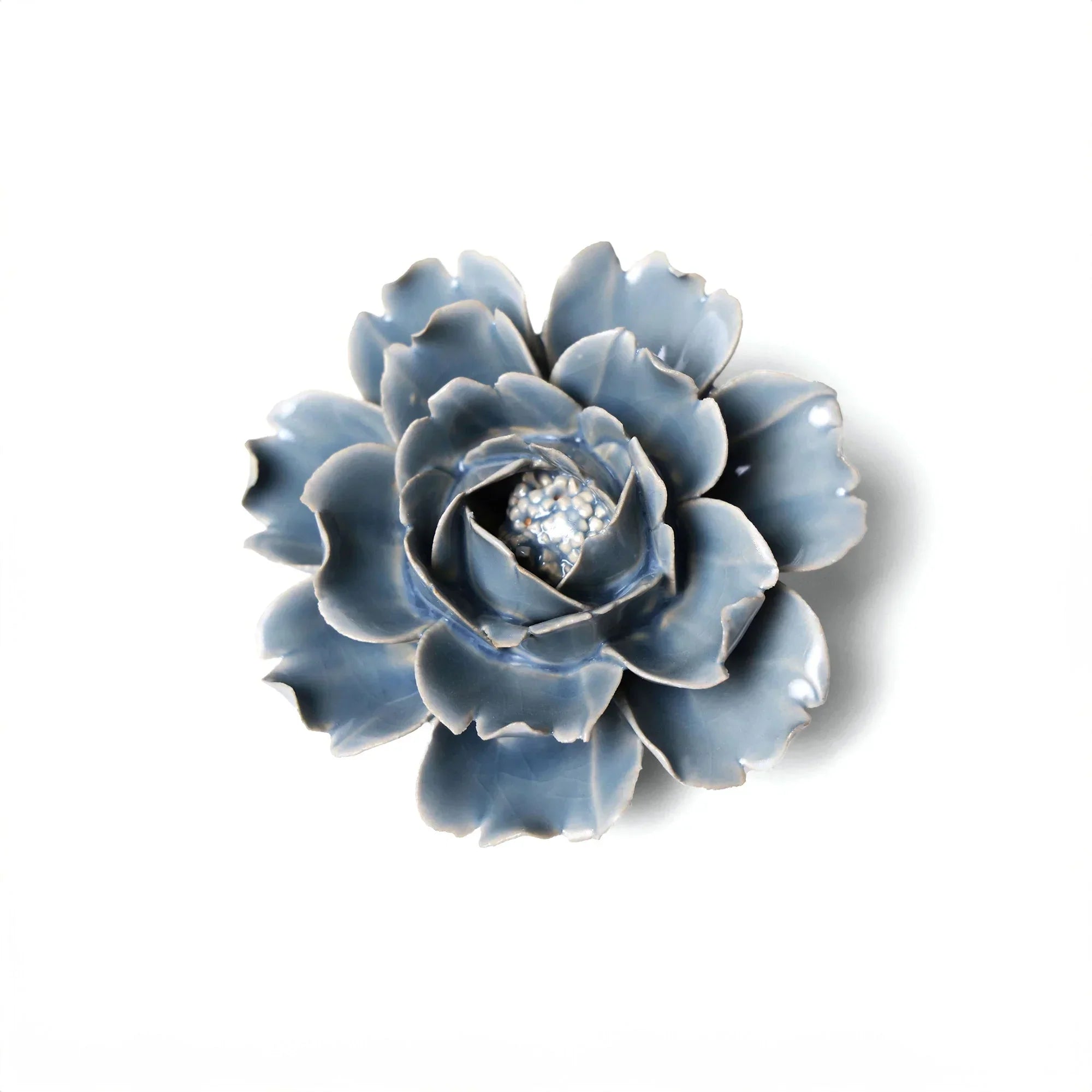 English Garden Ceramic Flower Blue Rose