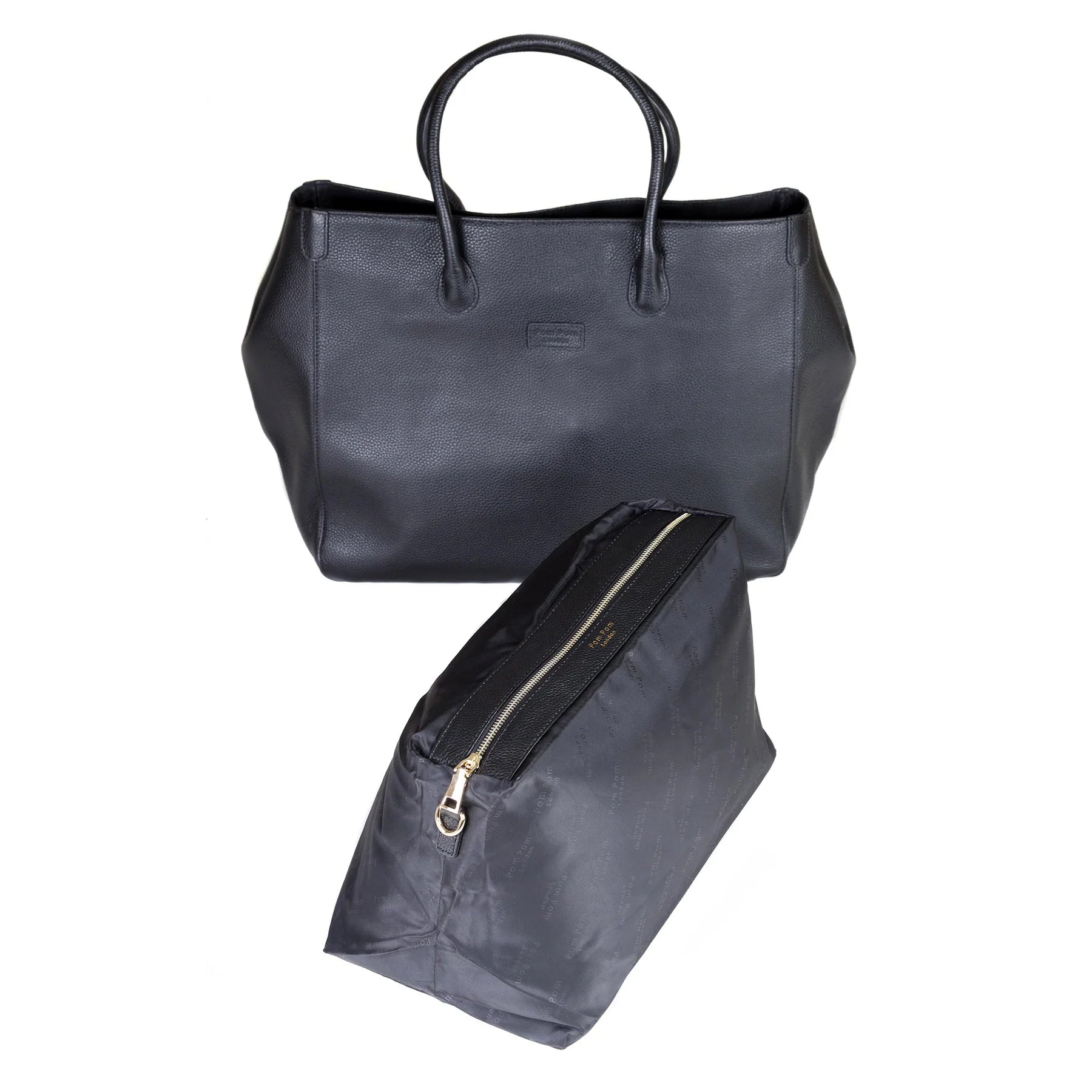 Pom Pom London Camden City Bag, Black