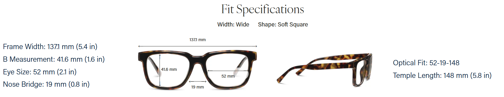 Cliff Reading Glasses, Tortoise Black