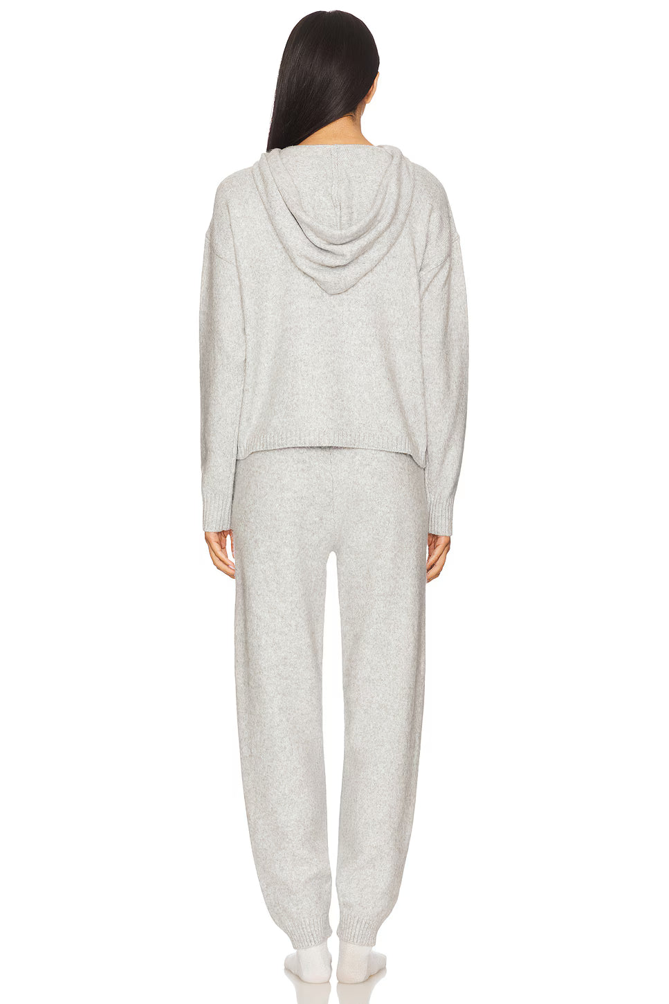 Dahlia Hoodie Set, Light Heather Grey