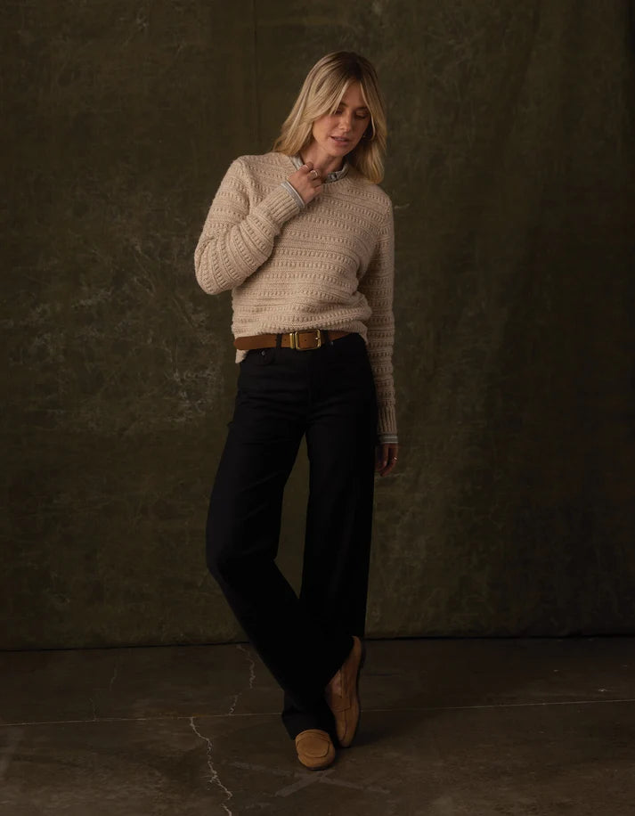Estelle Crewneck Sweater, Oat