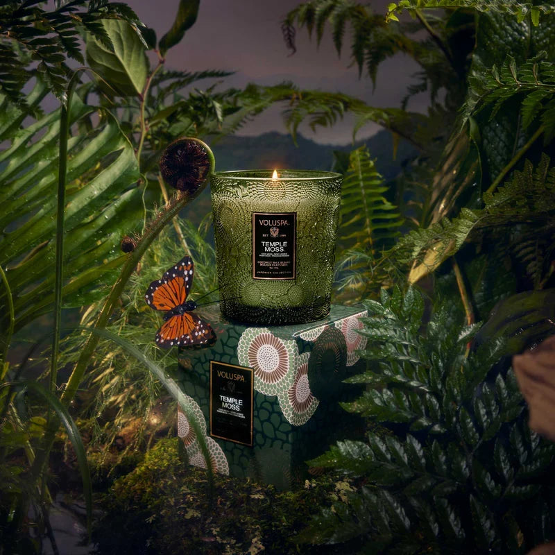 Voluspa Temple Moss candle, ingredients
