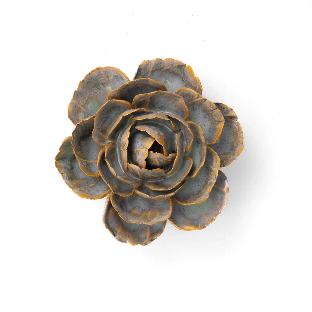 Ceramic Flower Blue Green Cabbage Flower