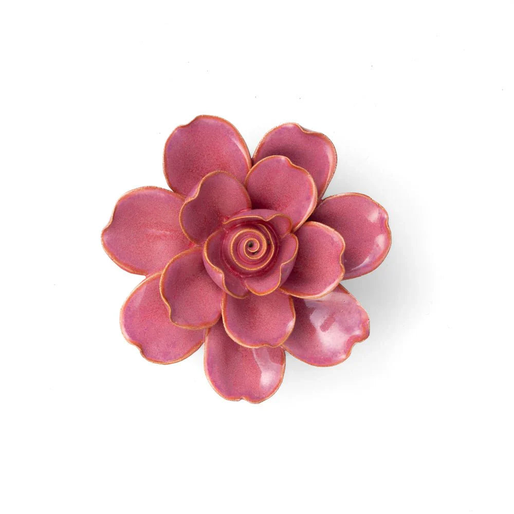 Ceramic Flower Pink Gardenia