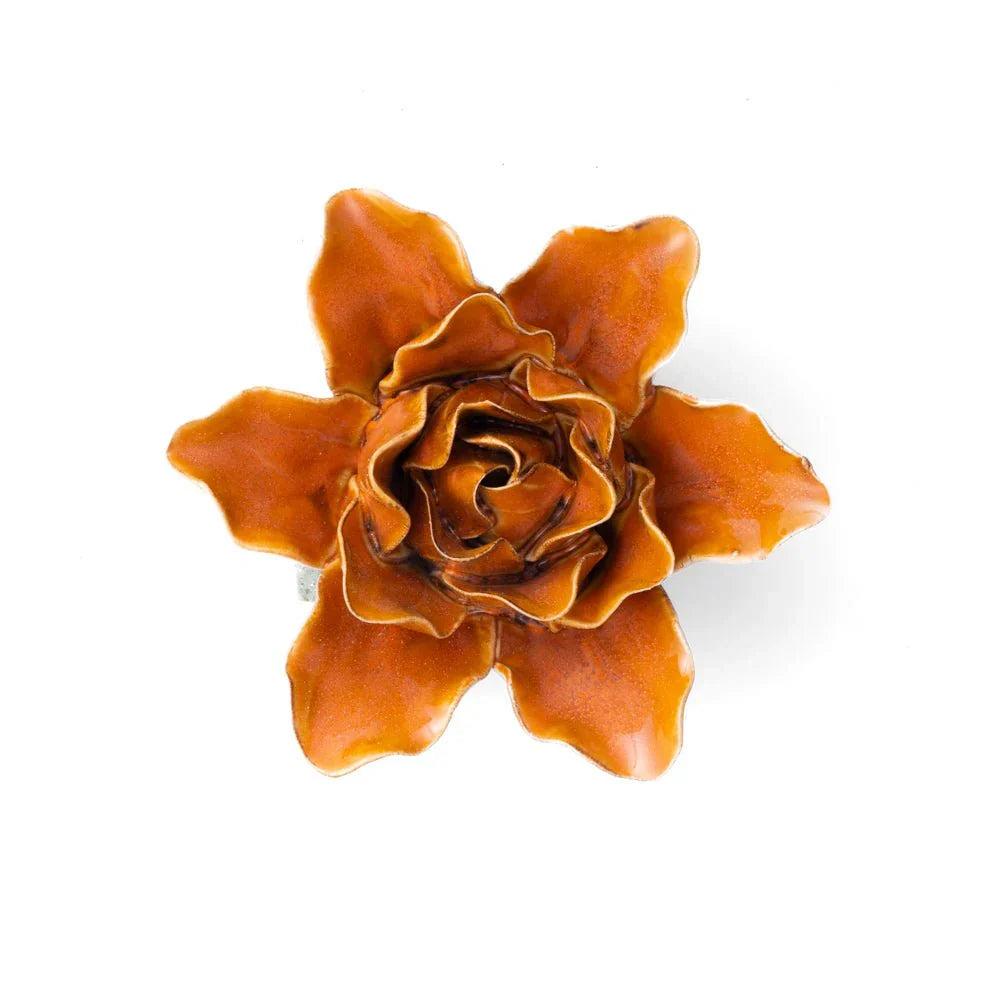 Ceramic Flower Rust Lily