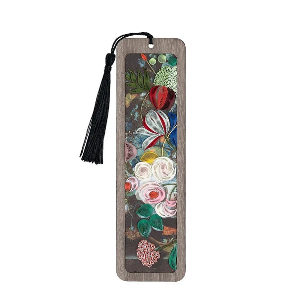 Flowers & Fruit Still Life Quilling Art Bookmark | Van Huysum