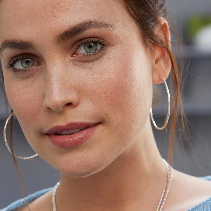 Taner Hoops, available in Gold or Silver