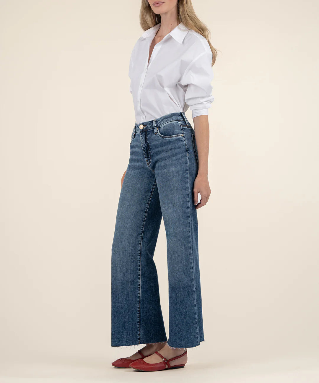 Meg High Rise Wide Leg, Medium Wash