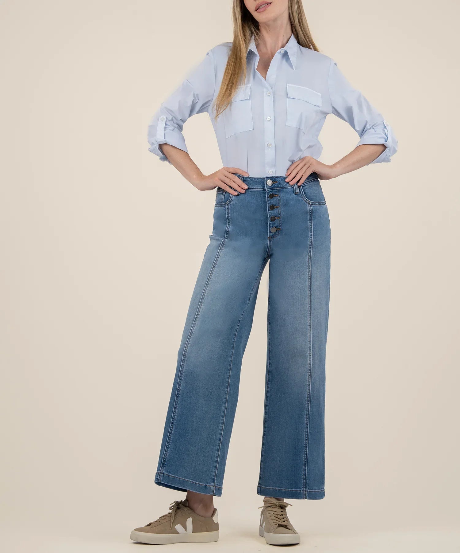 Meg High Rise Wide Leg, Lightining