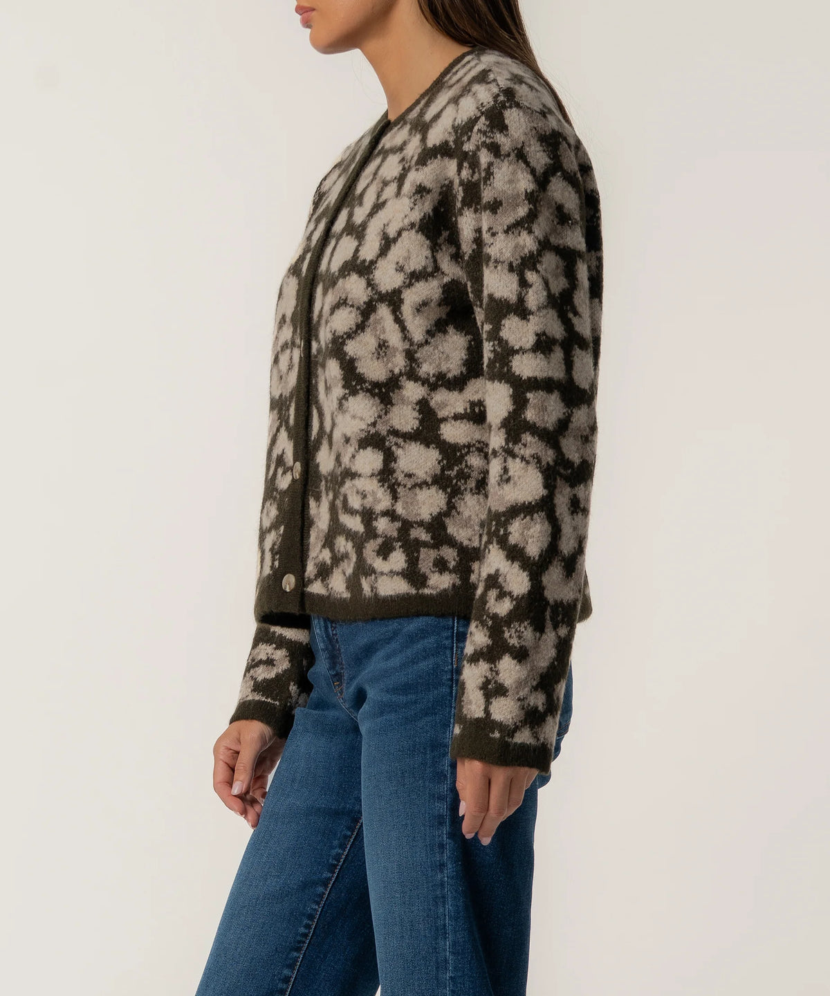 Sadie Animal Print Sweater Cardigan