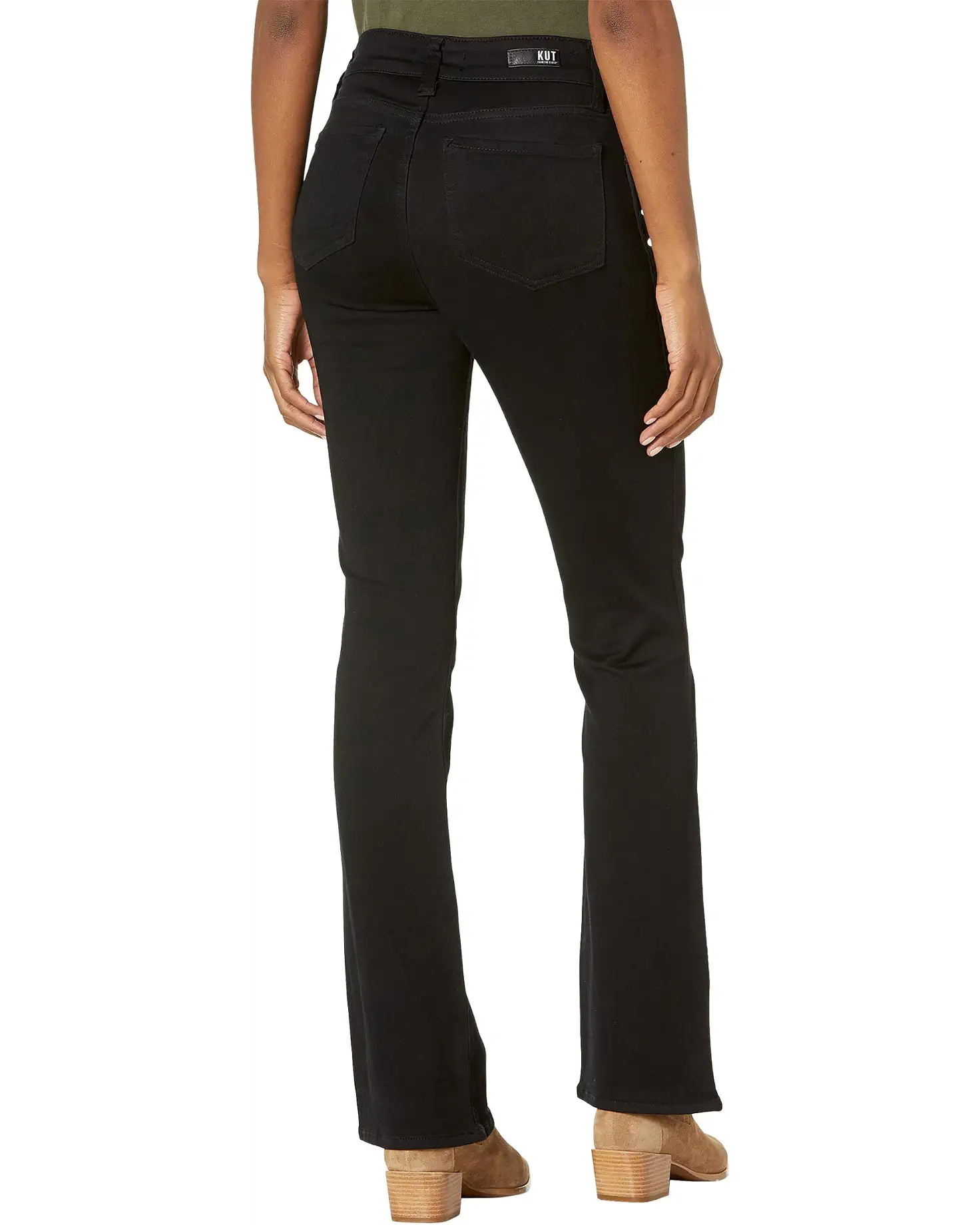 Natalie High Rise Fab Ab Bootcut, Black