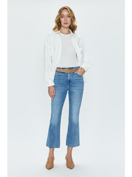 Lennon High Rise Crop Boot, 2 washes