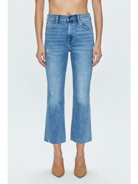 Lennon High Rise Crop Boot, 2 washes
