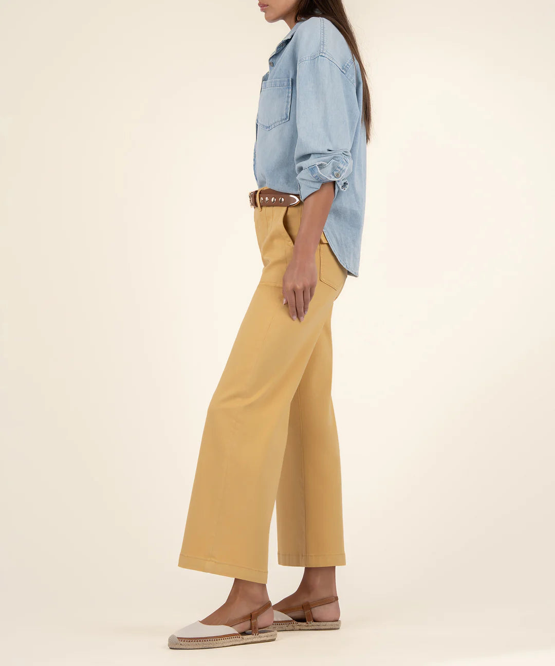 Meg Wide Leg Pant, Dandelion
