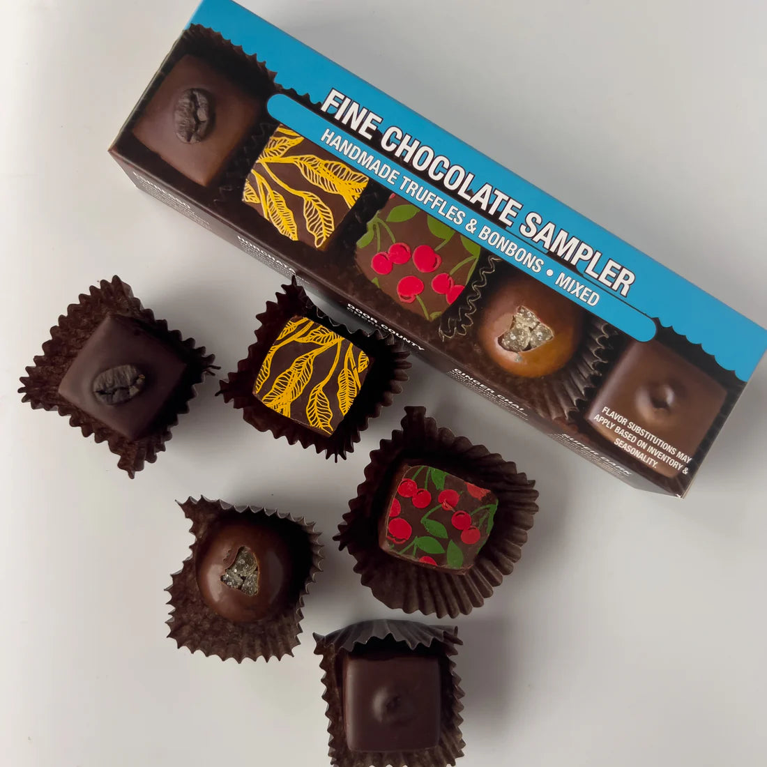 Driftless Chocolates, 5 piece Driftless Indulgence Mixed Milk & Dark Chocolate
