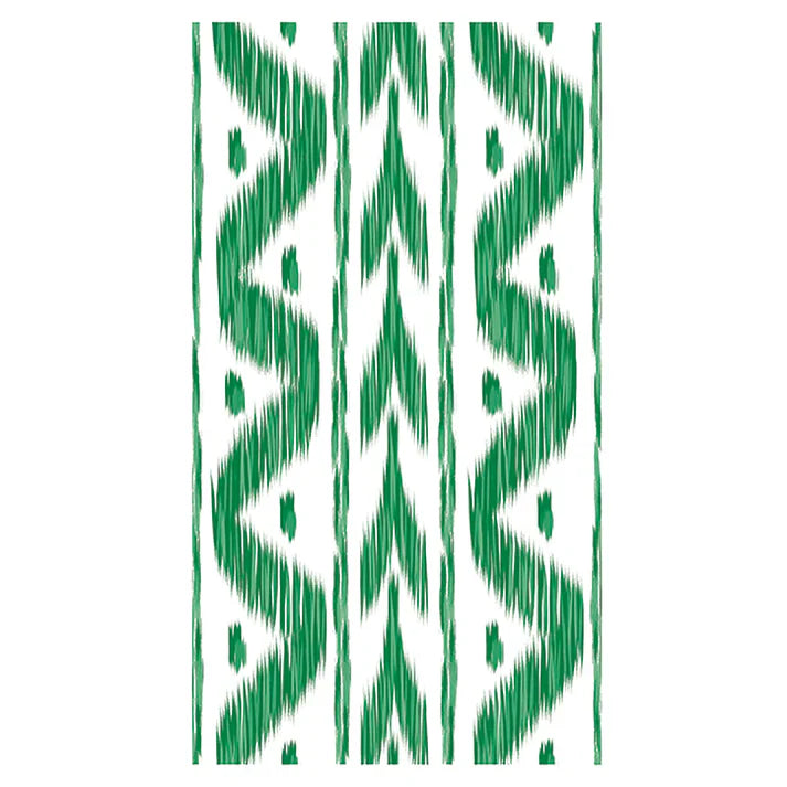 Ikat Paper Dinner Napkins, Green