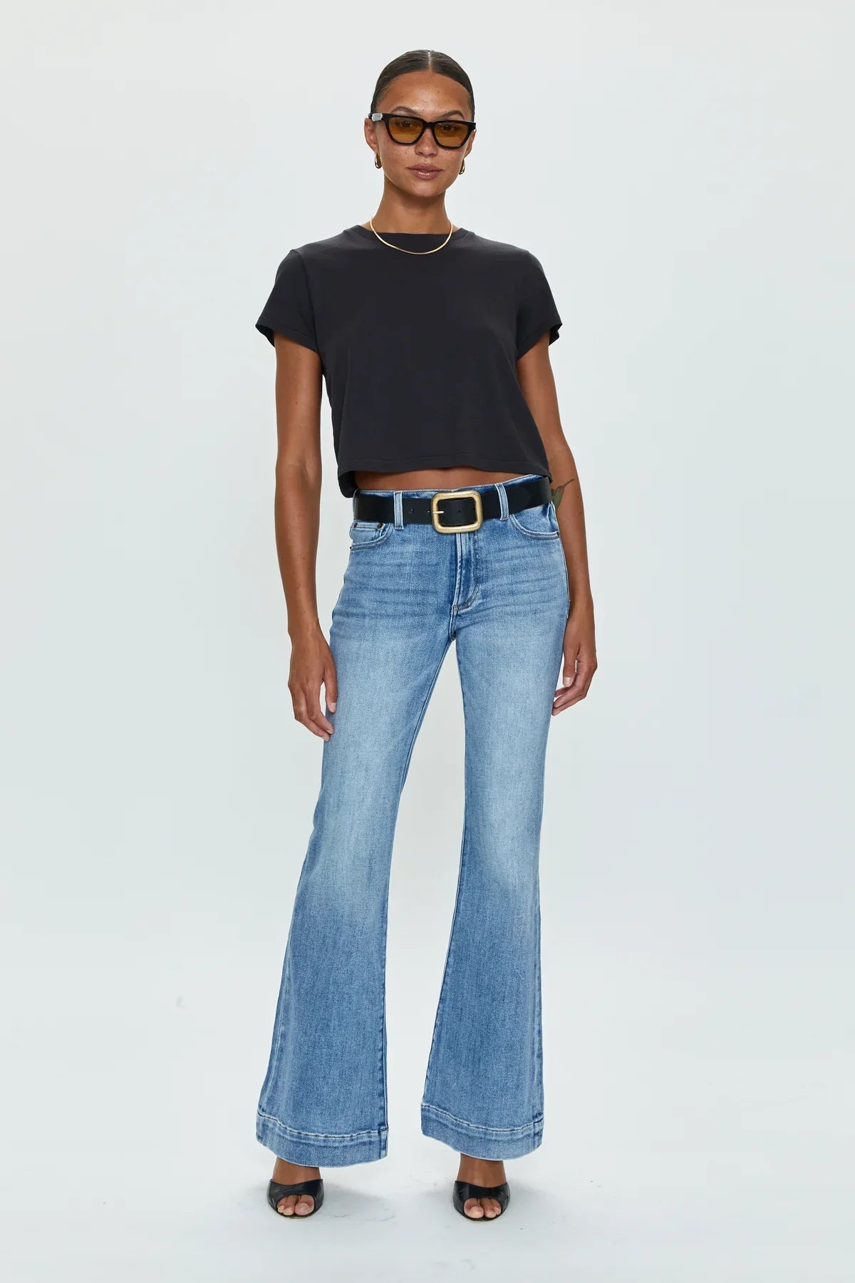 Kinsley Mid-Rise Ultra Flare Jean, 2 washes