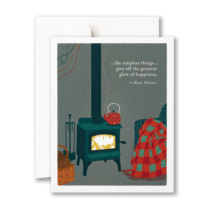 “…the simplest things… give off the greatest glow of happiness.” Holiday Card