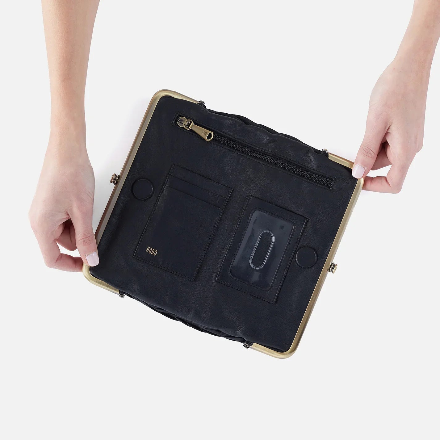 HOBO Lauren Clutch Wallet, Black