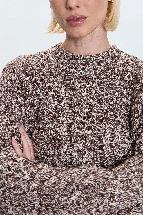Quinn Sweater, Chocolate Marl