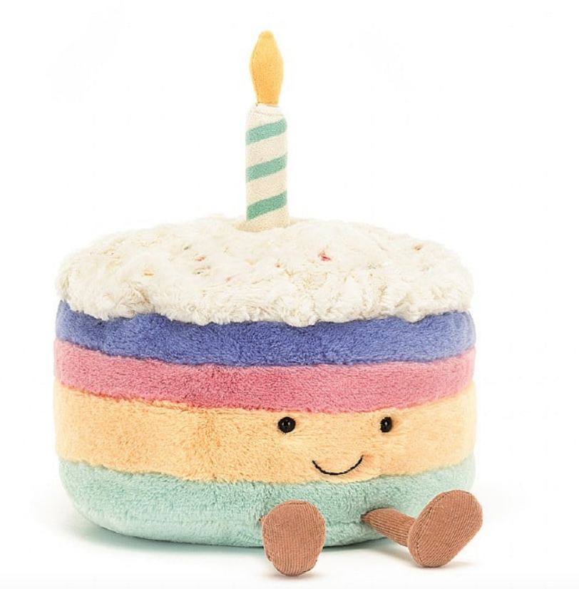 JELLYCAT: Amuseable Rainbow Birthday Cake