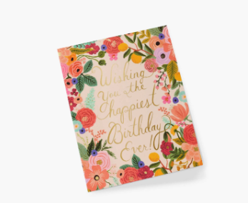 Garden Party Birthday Greeting Card