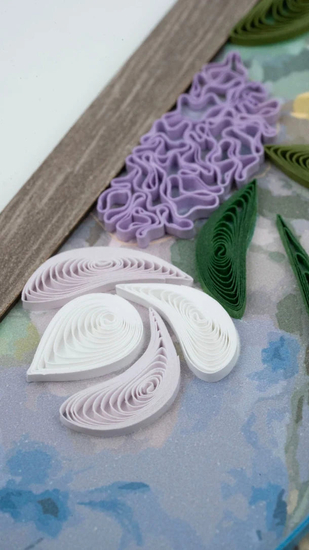 Spring Bouquet Quilling Art Bookmark | Renoir