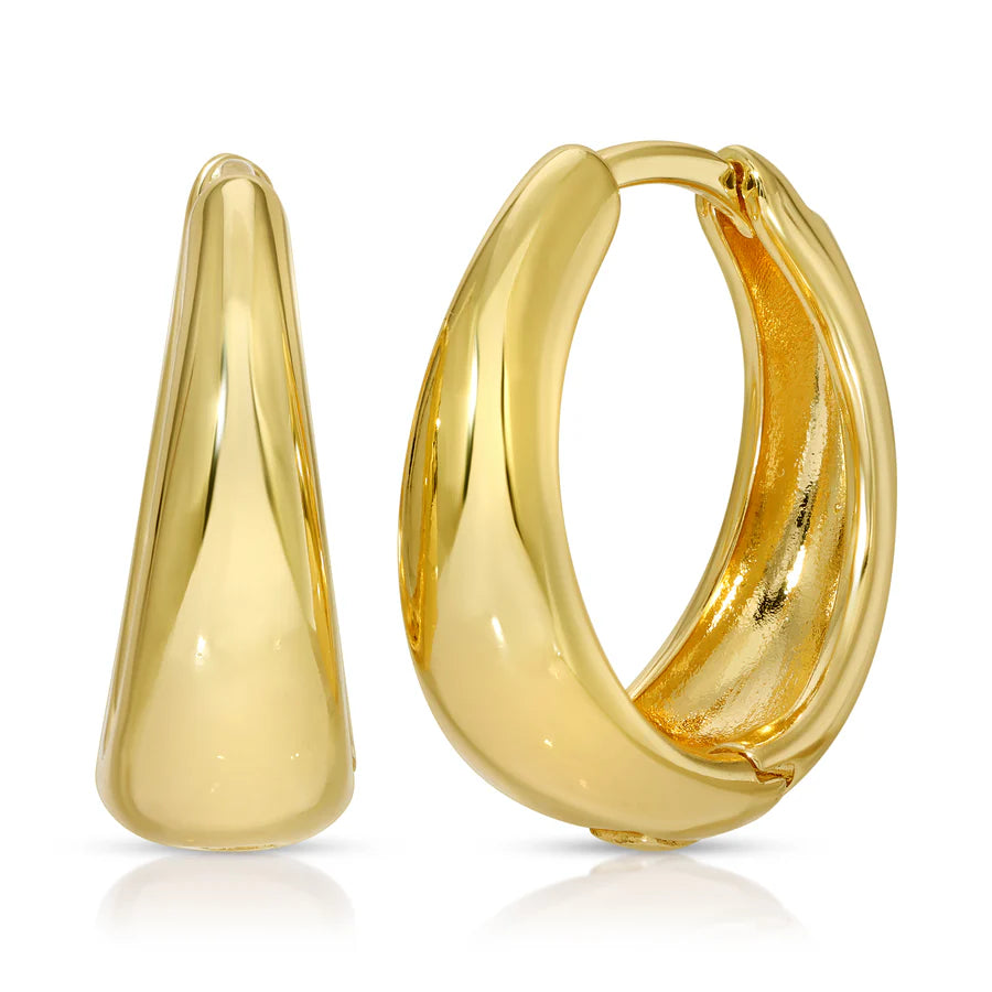 On Point Click Hoop, Gold