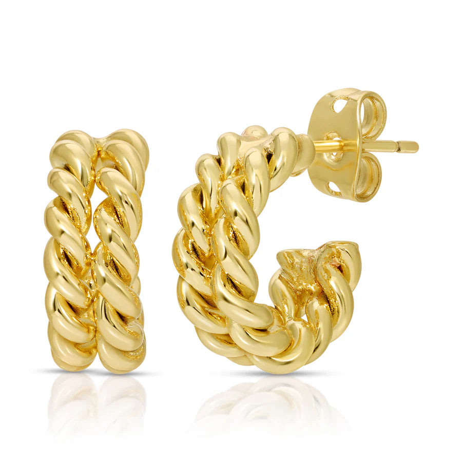 Paris Double Huggie, Gold