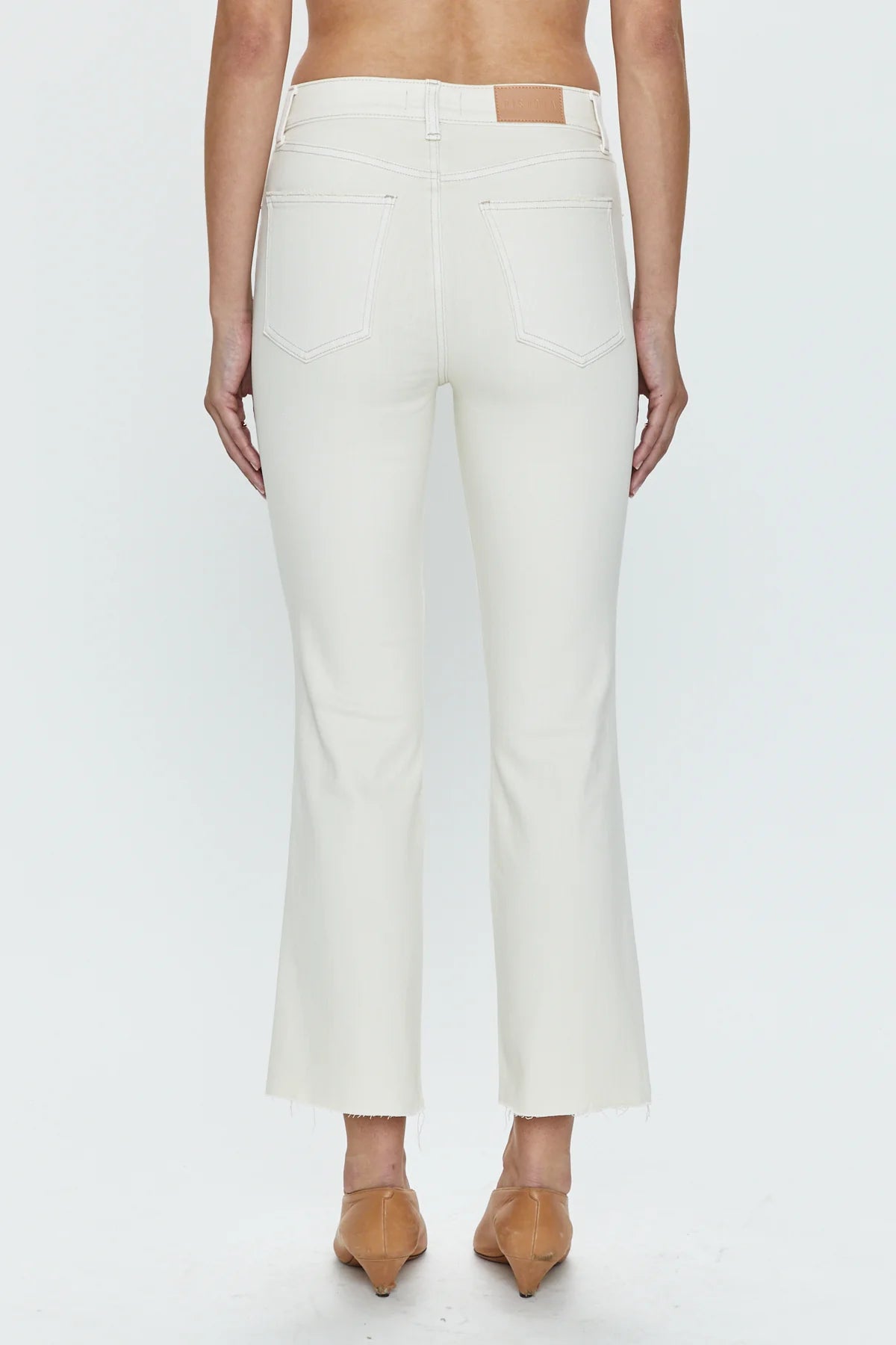 Lennon High Rise Crop Boot Jean, Stone