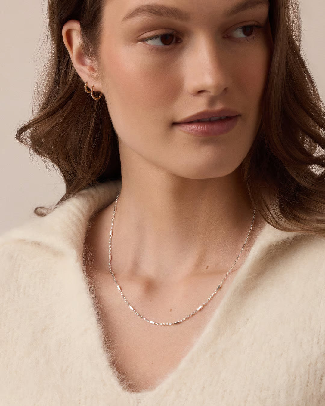 Tatum Necklace, available in Silver or Gold