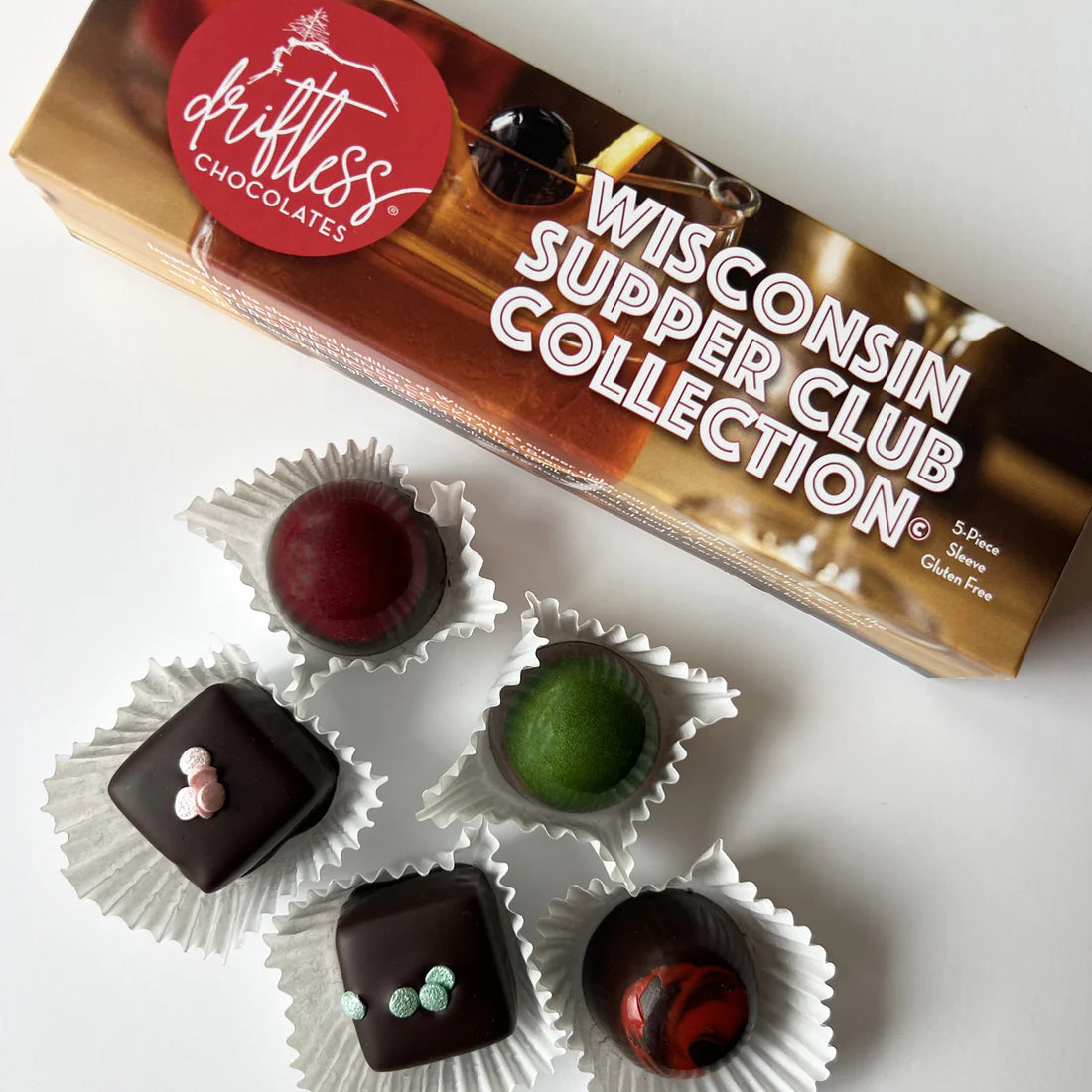5 piece Wisconsin Supper Club Collection Chocolates