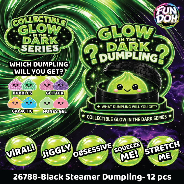Fun Doh Glow-in-the-Dark Mystery Dumpling Squishy Toy