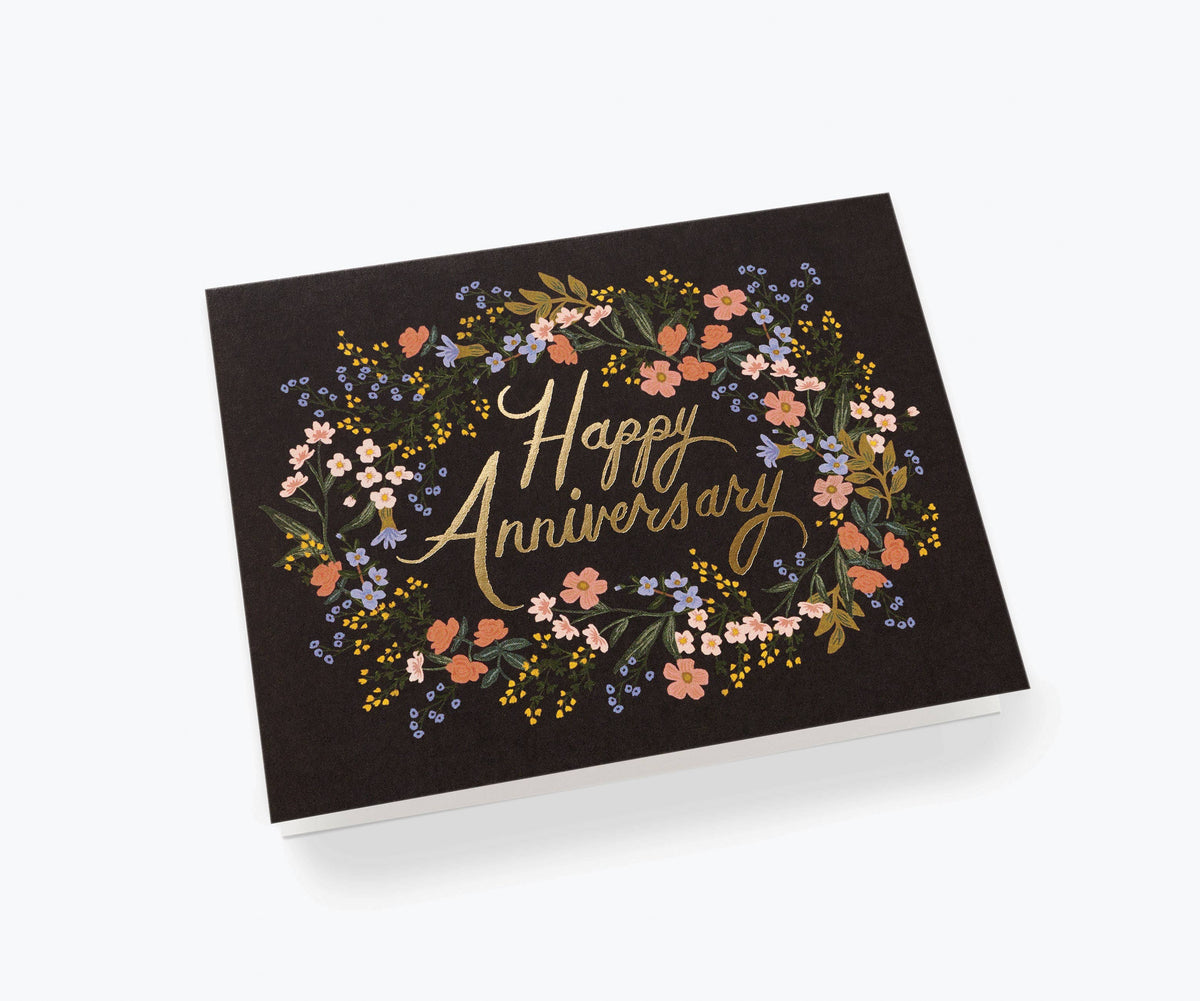Rifle Paper Co. Anniversary Wreath card, envelope detail