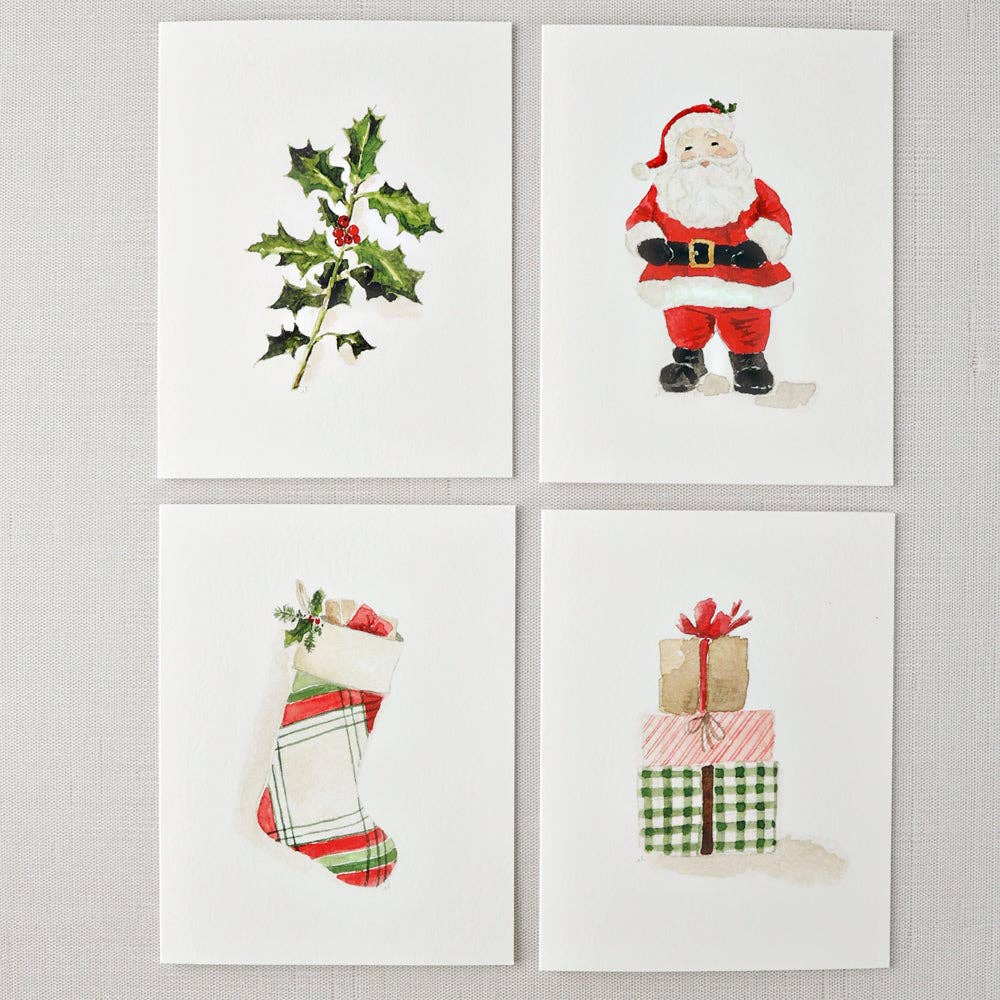Classic Christmas card set