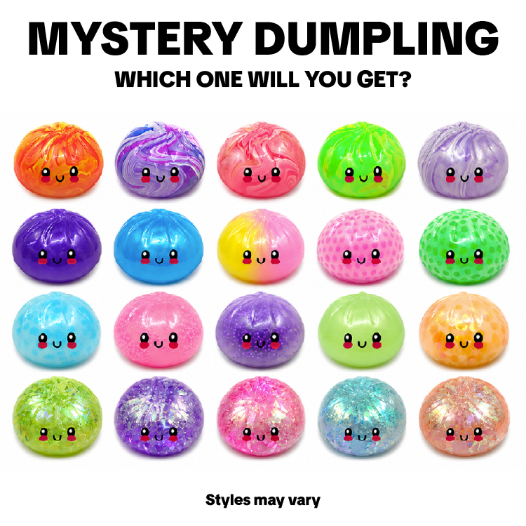 Novelty Brands Fun Doh Blind Box Squishy Steamer Dumpling toy, viral mystery dumpling squishy