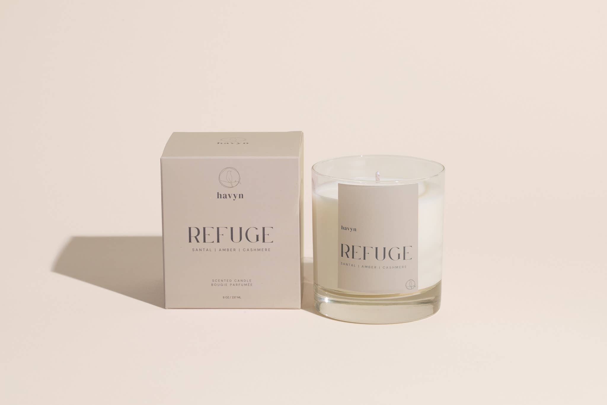 Fragrance 006: REFUGE Candle (Santal, Amber, Woods)