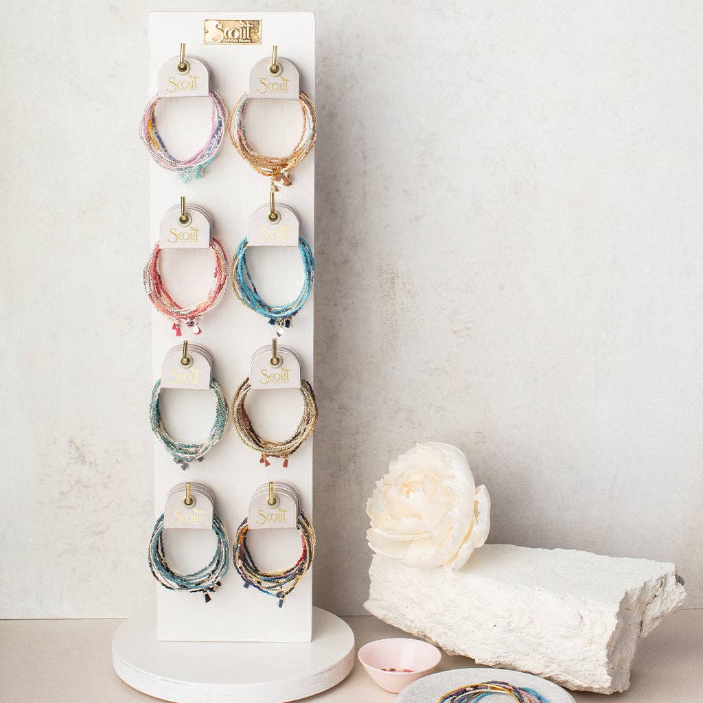 Chromacolor Miyuki Bracelet Trio - Blush Multi/Silver